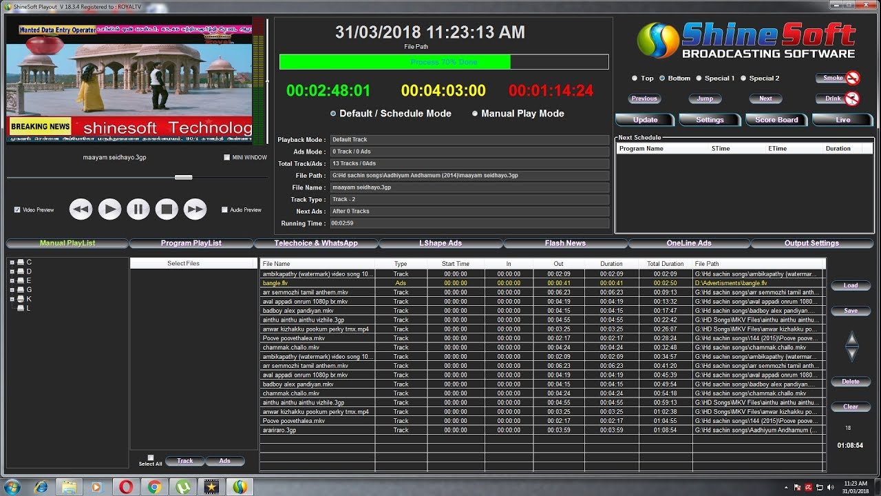 Free broadcast scheduling software